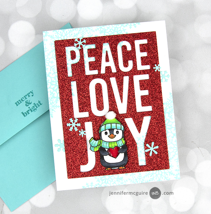 Peace Love Joy Tag Cards - Jennifer McGuire Ink