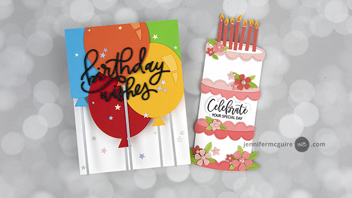 Fun Shaped Birthday Cards Video by Jennifer McGuire Ink