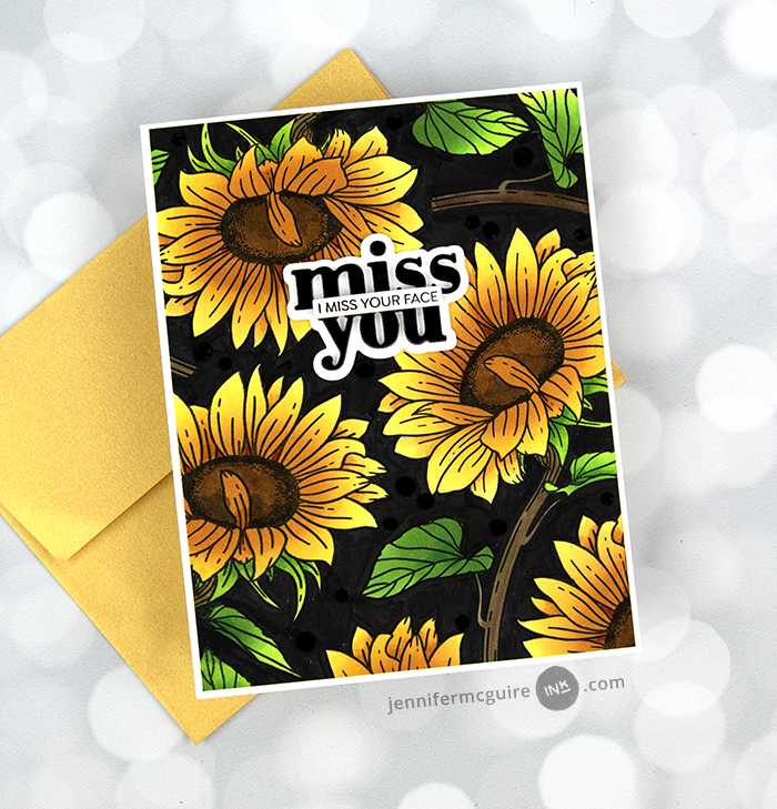 Easy Bold Background Technique Video by Jennifer McGuire Ink