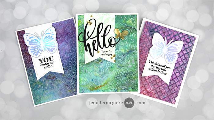 Magic Color and Embossing Folders Video by Jennifer McGuire Ink