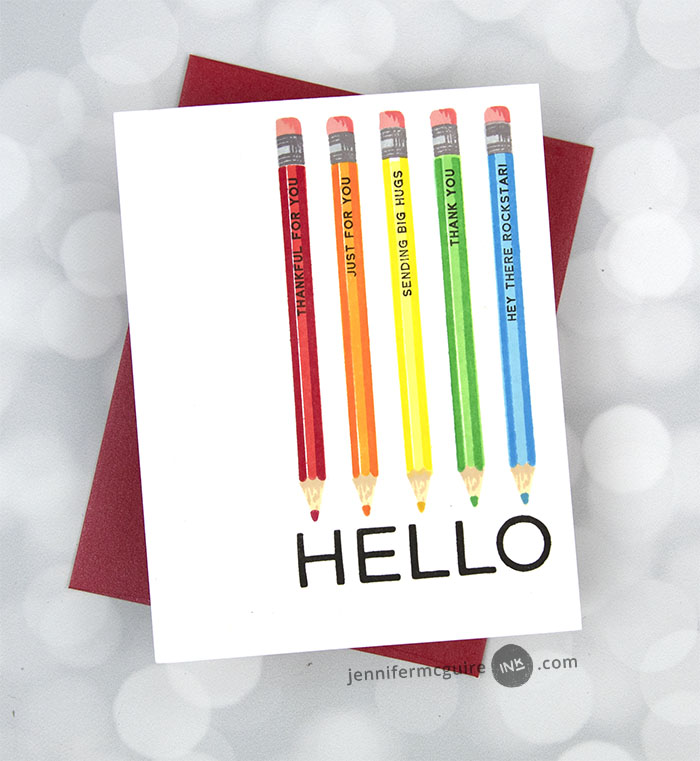 Tips and Helpful Tools For Stamped Cards Video by Jennifer McGuire Ink