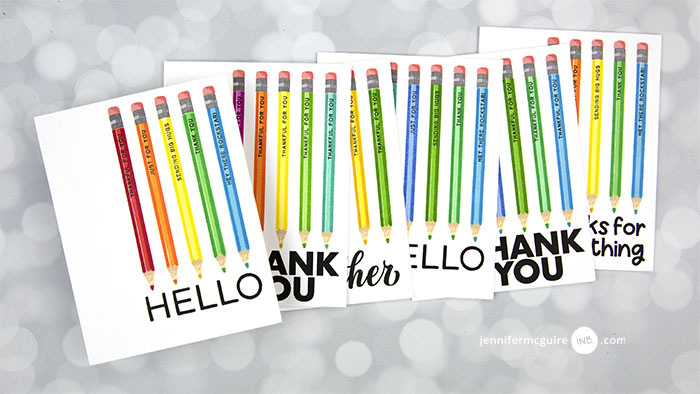 Tips and Helpful Tools For Stamped Cards Video by Jennifer McGuire Ink