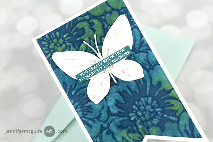 Simple Magic Color Distress Technique Video by Jennifer McGuire Ink