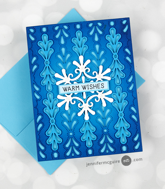 Blue Snowflakes Holographic 8.5X11 Cardstock